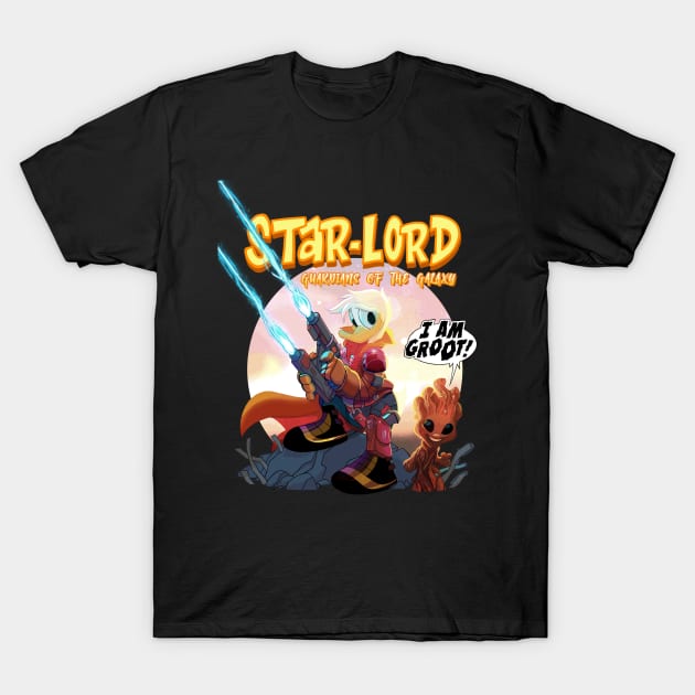 star-lord donald duck T-Shirt by tayfunsezer